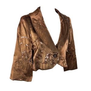 Joseph Ribkoff shiny bronze blazer